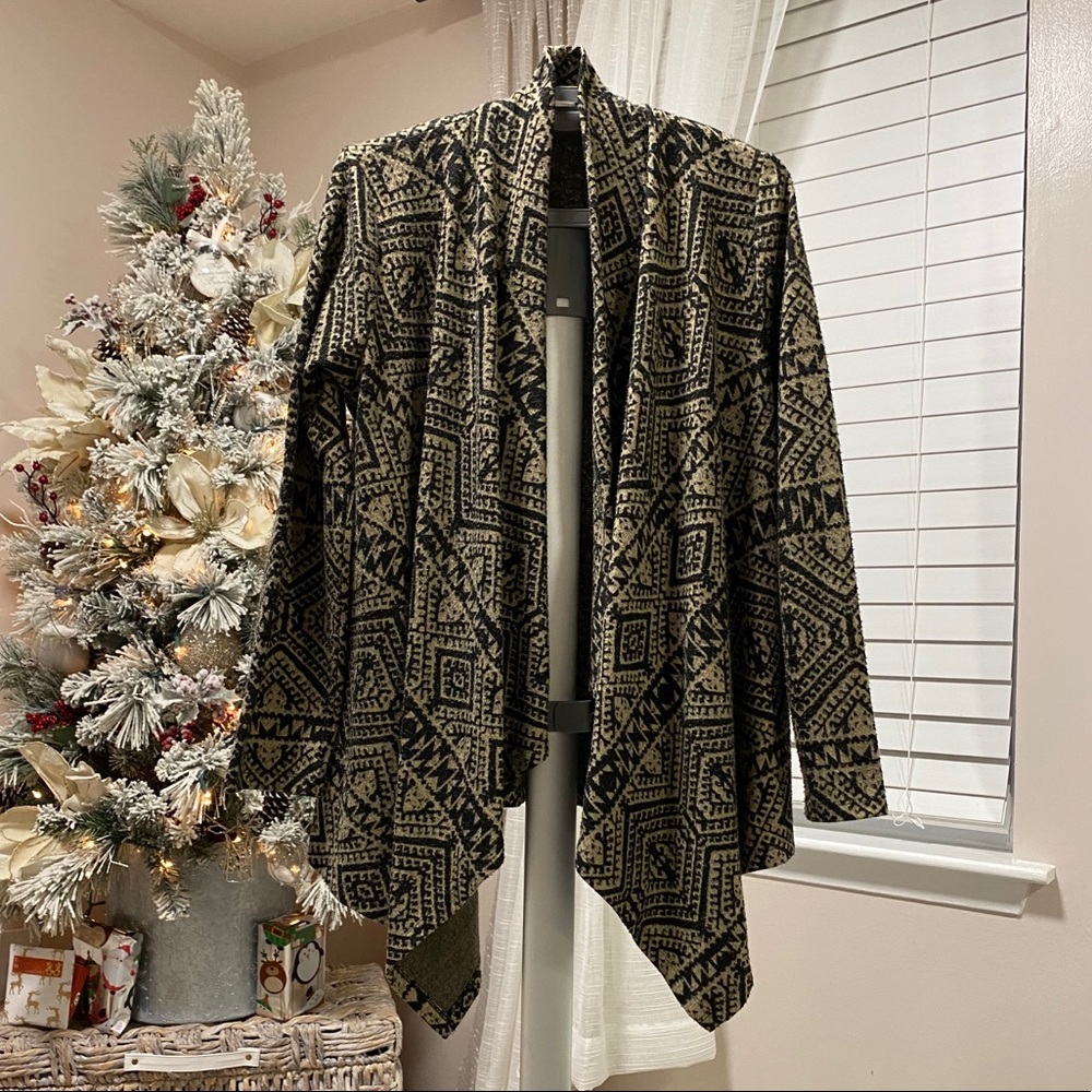 Lily White | Draped Collar Cardigan